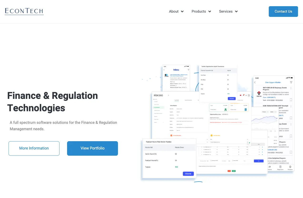 Screenshot of the EconTech Bilisim Teknolojileri AS product page