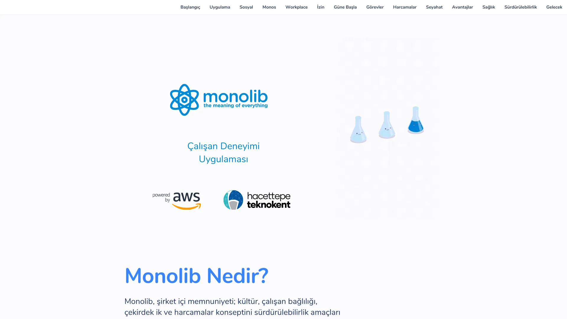 Screenshot of the Monolib product page