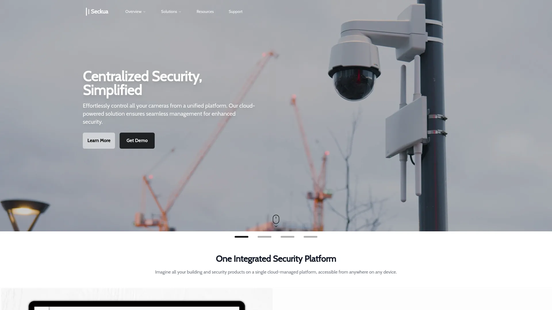 Screenshot of the Seckua product page