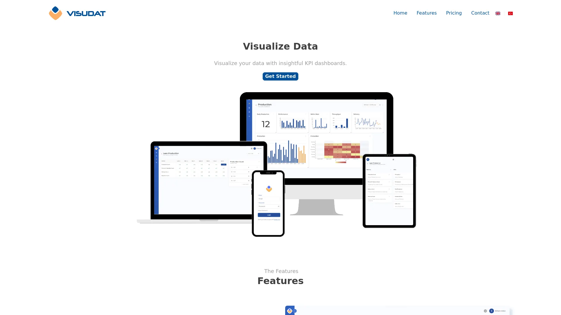 Screenshot of the Visudat product page