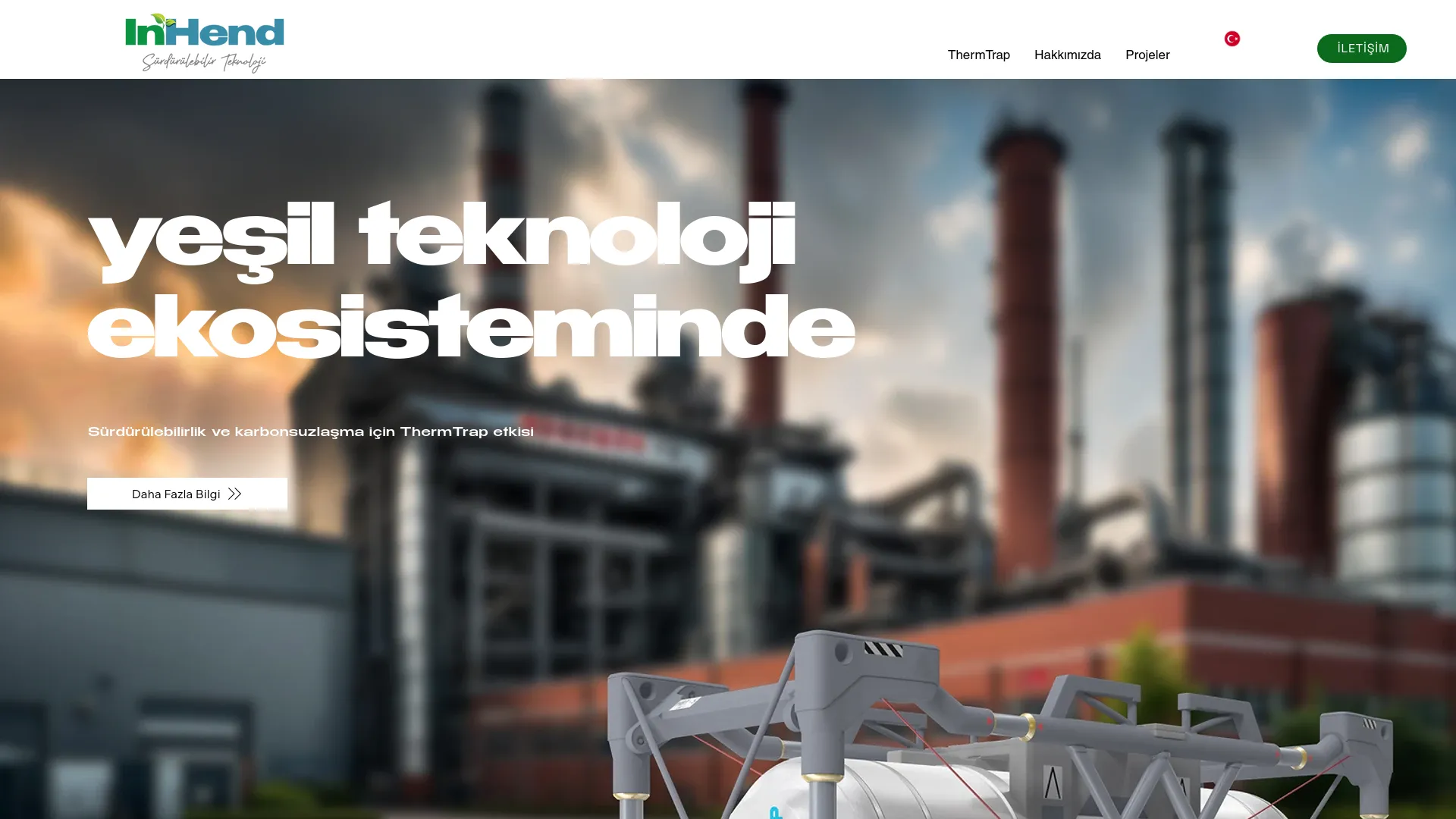 Screenshot of the InHend product page