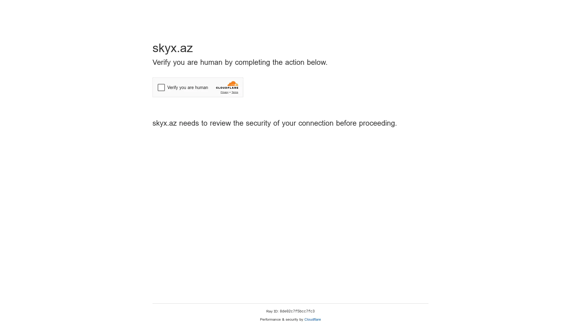 Screenshot of the SKY X product page
