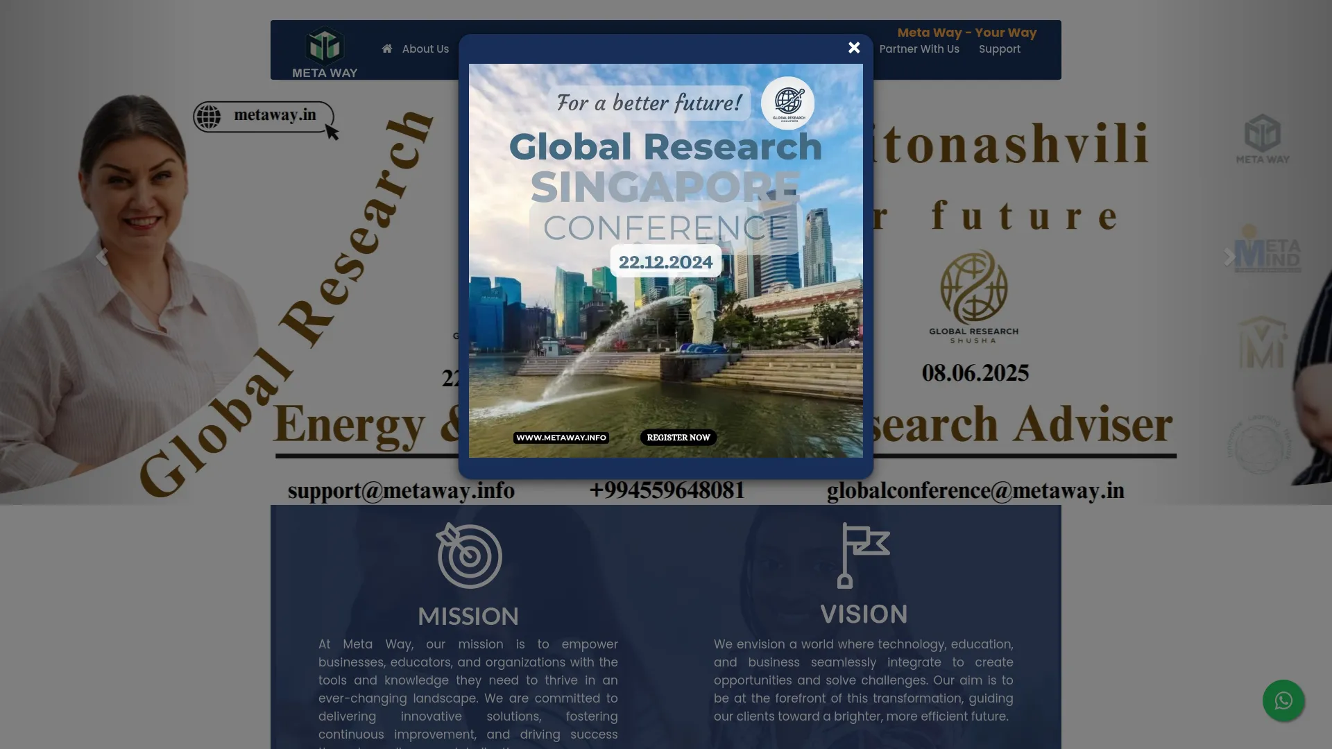 Screenshot of the product page