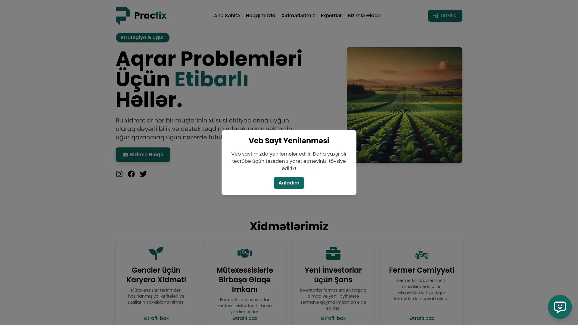Screenshot of the Pracfix product page