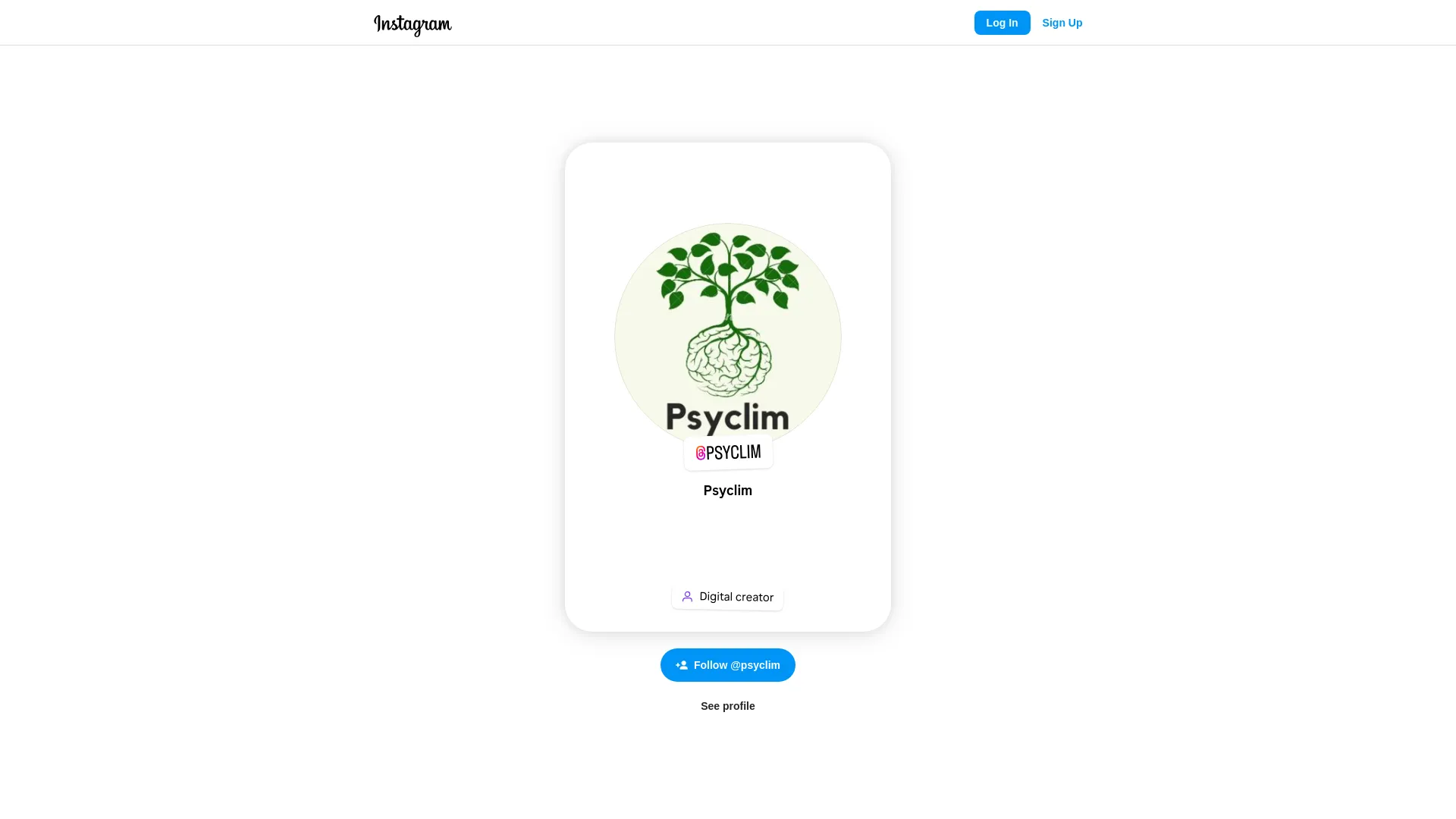 Screenshot of the Psyclim product page