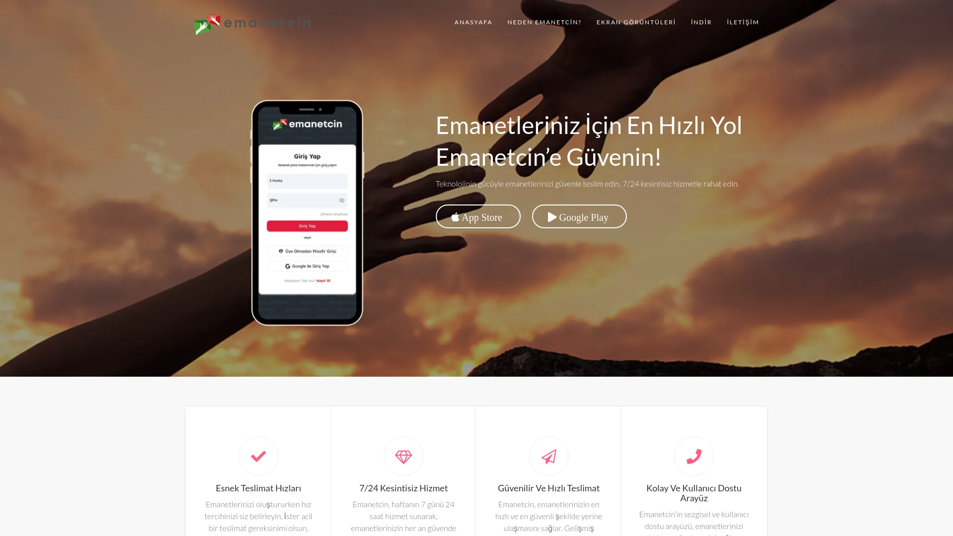 Screenshot of the Emanetcin Social Network Platform product page
