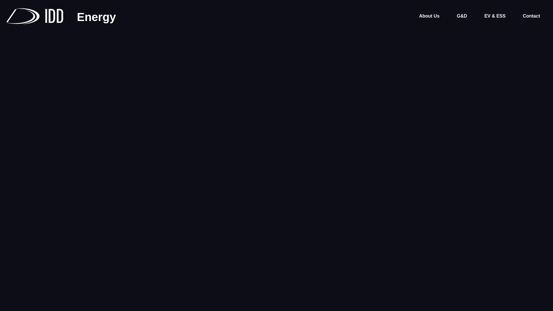Screenshot of the IDD Energy product page