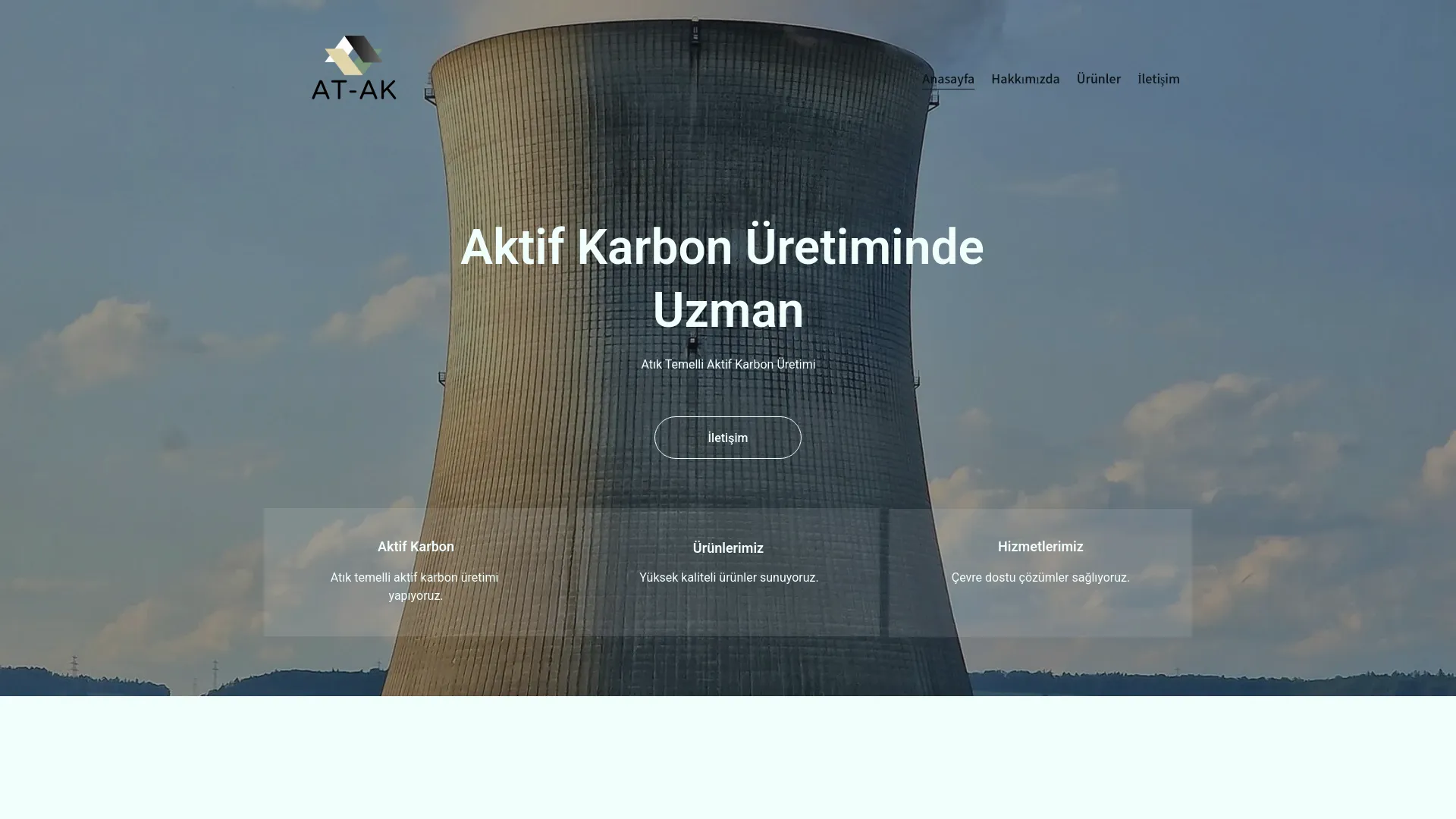 Screenshot of the ATAK İleri Malzeme Teknolojileri A.Ş. product page