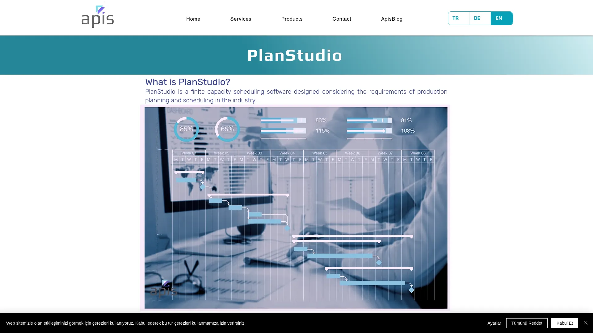 Screenshot of the PlanStudio product page