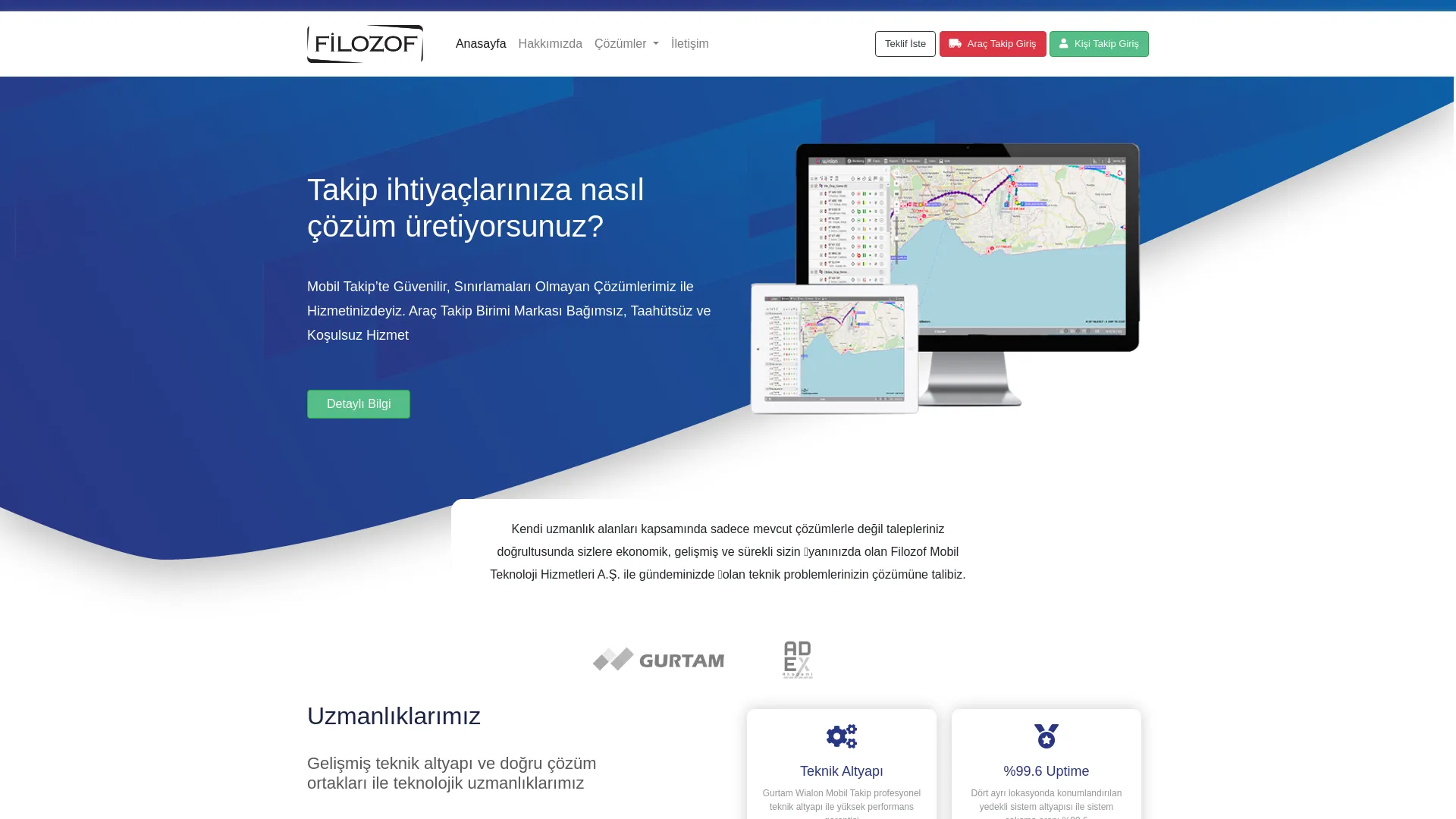 Screenshot of the Filozof Mobil product page